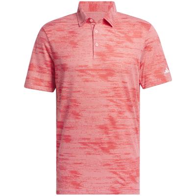 adidas Ultimate365 Textured Stripe Golf Polo Shirt