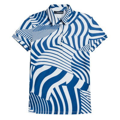 J Lindeberg Ladies Hailey Print Polo Shirt