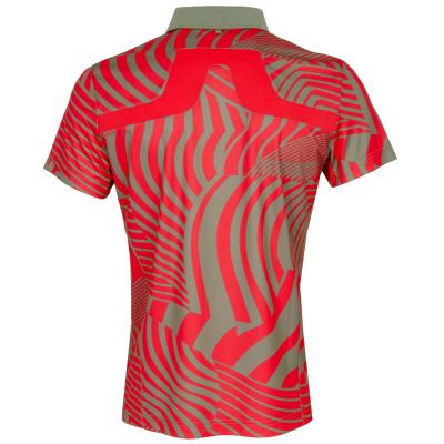 J Lindeberg KV Tour Print Polo Shirt