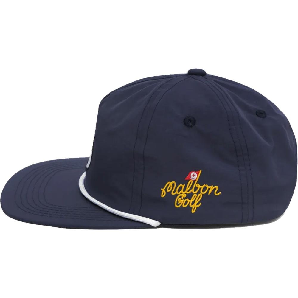 MALBON■[Two Man Scramble] Nylon Rope Hat■送料込 Malbon Golf Cap - Fishing Buckets Rope Hat - Black AW24