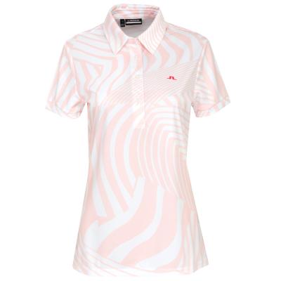 J Lindeberg Ladies Hailey Print Polo Shirt