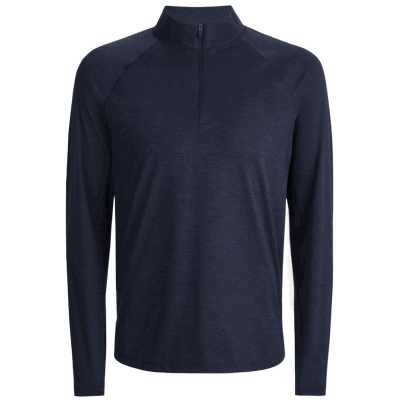 G/FORE Italian Tech Melange Raglan Zip Neck Sweater