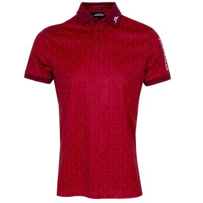 J Lindeberg Tour Tech Print Polo Shirt