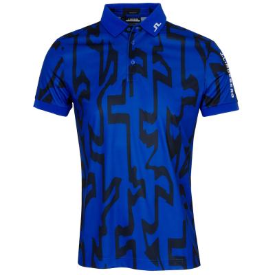 J Lindeberg Tour Tech Print Polo Shirt