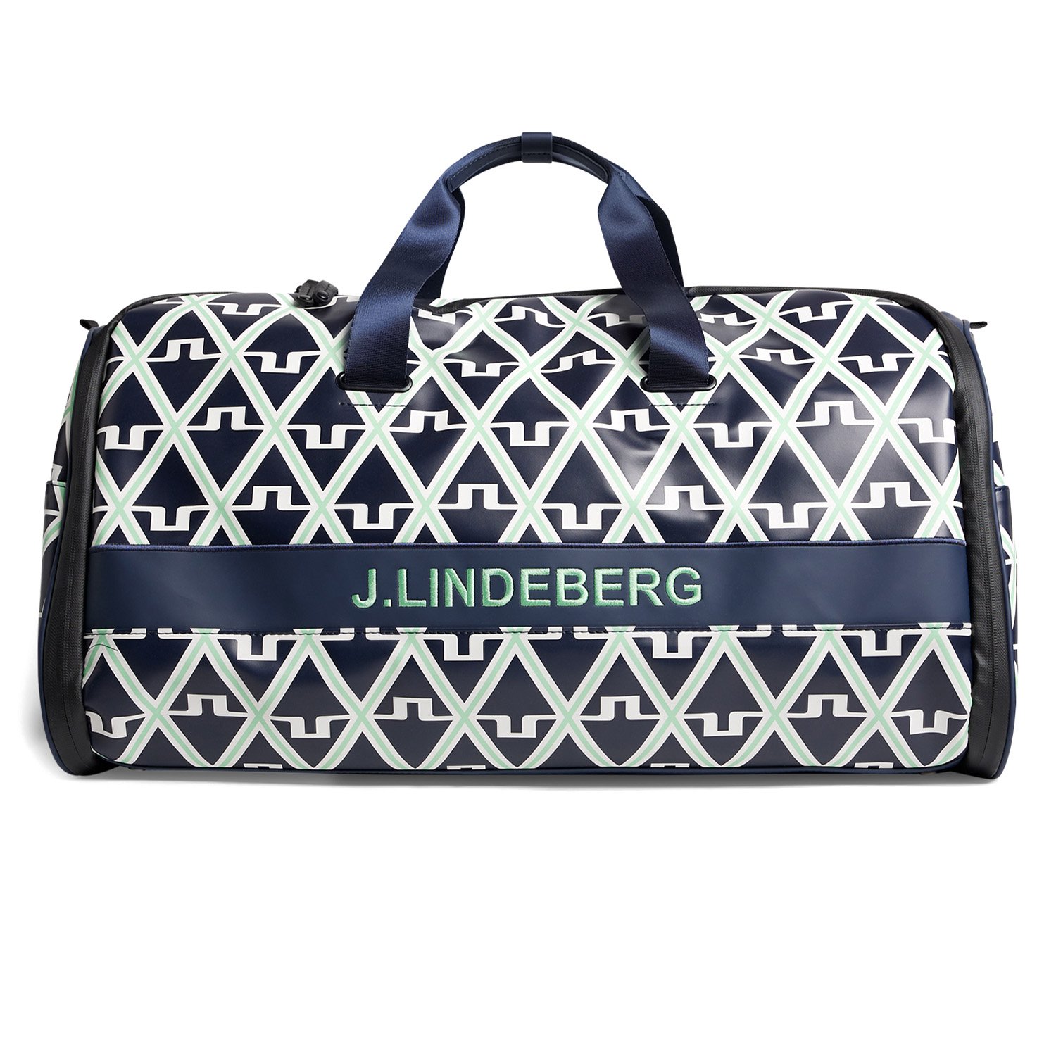 J Lindeberg Garment Printed Holdall Geo JL Navy Scottsdale Golf